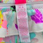 Victoria's Secret Victoria Secret White Floral Ruffle String Tie Bikini Bottom Swimwear Large Photo 4