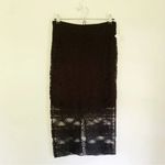Laundry by Shelli Segal Sheer Lace Midi Skirt NWT Black Size 6 Photo 3