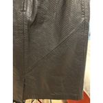 wilson's leather WILSONS Black Genuine Leather Luxe Snake Reptile Textured Skirt Vintage MEDIUM Photo 11