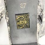 Dusano Womens Boots Size 37 Snakeskin Python Print Chunky Heeled Mobwife Retro Black Photo 9