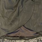 🌺G.I.L.I BLAXK FAUX BLACK LEATHER BOW WRAP MIDI SKIRT SIZE 0🌺 Photo 4