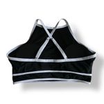 Blooming Jelly NWT High Neck Bikini Top Womens Size L Black White Swim Pool Photo 4