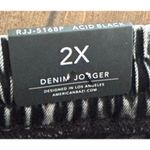 American Bazi Los Angeles Denim Jogger Acid Black Pants Pockets Plus Size 2X Photo 4