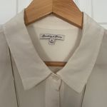 Madewell Retro Broadway&Broome Cream Silk Button Down Blouse Photo 2