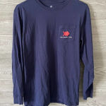 Vineyard Vines Southern tide long sleeve navy winter snowflake shirt small Photo 0