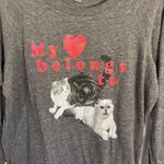 Alternative  Earth Taylor Swift Cat Long Sleeve Shirt Gray Size Large Photo 1