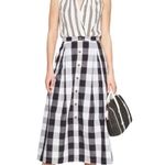 Who What Wear Gingham Print Maxi Skirt Photo 0