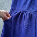 Anthropologie  MAEVE Blue Cobalt Ottoman Cocktail Dress XS NWT Photo 5