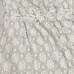 Apt. 9 Women’s Dress 👗 Fit & Flare White Lace Sleeveless 2X Nude lining Satin Belt Tie Photo 0