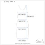 nightgown red satin embroidered flowers mandarin collar knee length Size M Photo 1