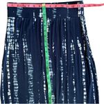 a.n.a  Tie-Dye Jersey Maxi Skirt Side Slit Casual Navy White Womens Small Photo 4