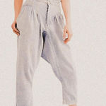 Free People Mover & Shaker Pleated Slouchy 80s Denim Harem Jeans – Sz 2 Photo 0