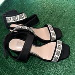 Juicy Couture Juicy by  Black Velcro Platform Block Heel Sandal Photo 1