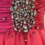 Formal Strapless Mini Dress Small Cocktail Dress Retro 50s Holiday Party Pink Photo 7