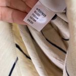 Lou & grey Lou & Grey Skirt Women's Size S Beige Navy Striped Cotton Blend Casual Career Photo 7