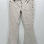 Urban Outfitters BDG Jeans Women 27 Cream Flare Low Rise Cotton Blend Denim Photo 0