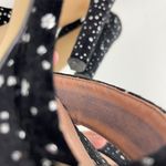 Madden Girl Black Velvet Silver Glitter Dot Rolloo Night Out Platform Heels Photo 12