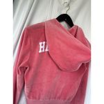 Sporty & Rich Health Ivy Velour Zipped Hoodie Pink Women’s Small Retro Sporty Photo 11