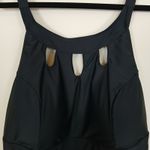 Septangle Swim Top Women 18 Black Cutout Strappy Tankini Swimwear Beach Poolside Photo 1