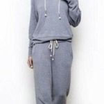Young Fabulous and Broke Size M Jogger Sweatpants Fuzzy Soft Pocket Grey Stretch Photo 0