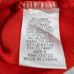 Umgee  Fiesta Linen Blend Orange Floral Embroidered Swing Shirt Oversized Size S Photo 10