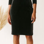 Chiara Boni  La Petite Robe Velvet Satin Mini Dress in Lead Black Photo 0