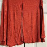 We The Free People Lover Top Ribbed Thermal Long Sleeve Rust Orange Size Small Photo 10