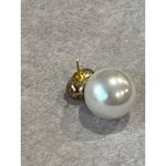 SHASHI Empress Pearl Earrings in Gold & Pearl Womens Dangle Drop Stud Photo 5