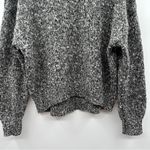 Jones New York Black & White Chunky Knit Long Sleeve Mock Neck Sweater Size M Photo 2