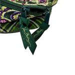 Vera Bradley  Retired Rare Chelsea Green Paisley Zip UpRound Travel/Makeup Bag Photo 3