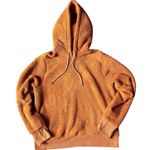Athleta  Large Orange Sherpa Tugga Hoodie‎ Active Winter Fall Soft Cattail Brown Photo 1
