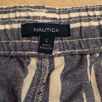 Nautica blue striped summer shorts large L NWT Photo 5