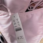 J.Crew New Pink Ribbed Side Tie Cheeky Bikini Swim Bathing Suit Bottom Medium Photo 5