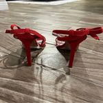 Deltan NWOB Miranda RED Leather Ankle Bow
Dress Sandals Heels SIZE 9 Photo 2