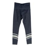 Zyia  Womens Leggings Size XS Blue White Mesh Stripe Yoga Athletic Photo 1