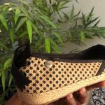 UGG  Indah burlap black tan beige polka dot slip on ballet maryjane flats espadrille sheepskin uggs Photo 3