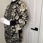 Farm Rio  Floral Black and Cream Knit Cardigan Photo 2