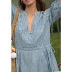 Anthropologie  Kopal Keri Brick Hand Print Maxi Dress Sz. M Photo 8