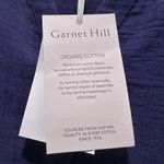 Garnet Hill NWT Royal Blue Organic Cotton Tiered Mini Dress Size Medium Button Photo 4