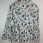 Cabernet 2X Turquoise Taupe Flannel Sleep Top Plus Blue Photo 4