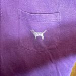 PINK - Victoria's Secret Victoria's Secret Pink Maroon hoodie size large sparkly flashing top oversized Photo 1