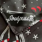 Sourpuss Rosie Friday the 13th Black Bandana Red & White Horror Print Neck Scarf Photo 6