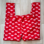 Serra  Red and Pick Heart Fleece Lined Leggings Photo 0