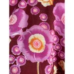 Vintage 70s Bouncing Bertha's Banana Blanket Red Flower Short Kimono Size Medium Photo 4