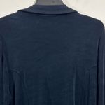 Chico's Travelers Single Button Slinky Cardigan Jacket Size 3 Dark/Navy Blue EUC Photo 4