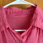Cut Loose Pink‎ Rayon Blend Tunic Top Button Down Shirt Women's Small Pink Photo 1