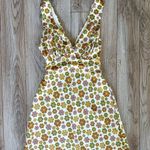 Verge Girl 70’s Poolside Bias Cut Floral Mini Dress Photo 0