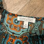 Patrons of Peace  | Long Sleeve Open Back Romper Boho Teal Women’s Size M Photo 9