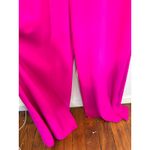 Adam Lippes  Hot Pink Magenta Long Sleeve Crew Neckline Jumpsuit size 6 Photo 7