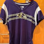 NFL Purple Baltimore Ravens V-Neck Jersey Women’s Polyester XL Photo 0
